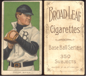 tarjeta de baseball cigarillos Broad Leaf